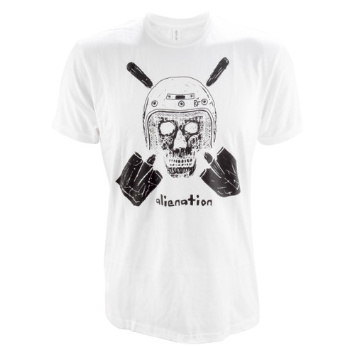 Alienation Undead Trailboss Unisex Cotton T-Shirt LG White 231425