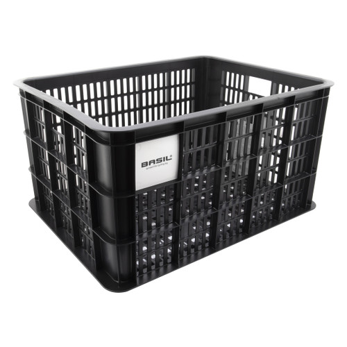 Basil Bicycle Crate 19.7x14x10.6" Black 21158