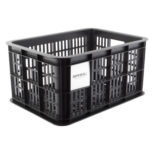 Basil Bicycle Crate 15.4x11x7.9" Black 21110