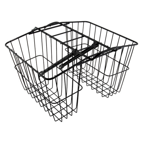 Wald Products Steel Bicycle Rear Twin Carrier 6.25x13.5x11" Black 520GB