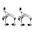 Tektro R539 Bicycle Caliper Pair QR Silver 13431