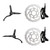 Clarks React 2 Hydraulic Disc Brake Kit 160mm REACT-4-FR160AM-IS-ROW