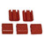 Miles Wide Bike Cable Management Clips Red CBRDV1.0