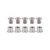 Origin8 Bicycle Chainring Bolts Set Steel Chrome / M8x8mm Bolt / M8x7mm Nut / Double/Triple 22217