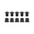 Origin8 Bicycle Chainring Bolts Set Alloy Black / M8x8.5mm Bolt / M8x7mm Nuts / Double/Triple 22773