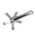 Origin8 Alloy Triple Crank Arm Set 145mm 21034