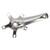Origin8 Aluminum Bicycle Crank Arms Set 175mm Silver 21029
