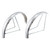 Wald Products Chrome Steel Cruiser Flared Fenders Set 26" x 75mm 972-26