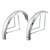 Wald Products Chrome Steel Cruiser Flared Fenders Set 20" x 75mm 972-20