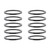 Origin8 Alloy Bicycle Headset Spacers 1-1/8" x 2mm Black 35359