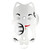 Portland Design Works Lucky Cat Water Bottle Cage White 527