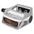 Sunlite MX Alloy Platform Pedals Non-Slip Studs and Toe Clip Compatibility 9/16" Silver 41559
