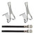Sunlite Steel Bicycle Toe Clips Large Chrome 95791