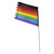 Sun Seeker Bicycle Safety Flags 72in Fiberglass Poles Rainbow Flag 914689