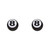 Trik Topz Bicycle Valve Caps 8-Ball Black EBC-BK-2PK