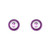 Trik Topz Bicycle Valve Caps 8-Ball Purple EBC-PP-2PK