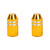 Trik Topz Bicycle Valve Caps Finned Gold HFC-GD-2PK