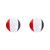 Trik Topz Bicycle Valve Caps Flag France SV FGC-FR-2PK