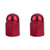 Trik Topz Bicycle Valve Caps Hex Dome Red HDC-RD-2PK