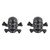 Trik Topz Bicycle Valve Caps Skull-X bones Black SKC-BK-2PK