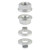 Sunlite M12x1.75mm eBike Axle Nut Non-Turn Washer - Durable, Flanged Design 372258