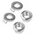 Sunlite M14x2.00mm eBike Axle Nut Non-Turn Washer, Flanged Pair 372260