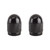 Sunlite Bullet Tip Alloy Valve Caps for Schrader Valves - Black 96112