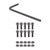 Origin8 Vex M3-8mm Black Stainless Steel Pedal Replacement Pins 410067