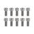 Sunlite M5x0.8 Silver Alloy Bottle Cage Bolts - Bike Water Bottle Mounting Hardware 913405