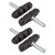 Dia Compe OPC-12 Cantilever Brake Pads Smooth Post Black Molded Bag of 4 OPC12K