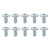 Sunlite SPD-SL Road Cleat Screw Set | Hardened Steel, 5x12mm 41551