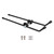 Sunlite Gold Tec Steel Strut Kit for Bike Racks - Adjustable, Durable Black Steel 450376