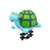 Sunlite Tortoise Squeeze Horn - Fun, Compact Cycling Accessory 93867