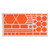 Sunlite Reflective Stick-On Shapes - Bright Orange Visibility Enhancers 913408