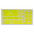 Sunlite Reflective Stick-On Shapes - Bright Yellow Visibility Accessories 913406