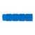 Oury V2 Single Compound Bike Grips 135mm Deja Blue, No Flange OSCGGG40