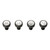 Portland Design Works Zit Bitz Decorative Alloy Bolts - M5, Laser Engraved, Set of 4 630