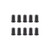 Origin8 Alloy Braze-On Insert for Hydraulic and V-Brake, Black (Pack of 10) 14404