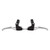 Clarks 2B V-Brake Levers Black/Silver Pair - Die-Cast Alloy, Compatible U and V Brakes CLK-2B