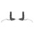 Sunrace BL-M400 Aluminum V-Brake and Disc Brake Levers - Silver/Black Pair BLM400.PNN0.AS0.HP