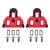 Exustar SPD-SL Road Cleats 4.5 Float, Thermoplastic Injection, Compatible SPD-SL Pedals E-RSL11