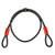 Kryptonite KryptoFlex Cable 1004 4 ' x 10 mm Thick Braided Steel Cable W/ Loops 210818