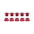 Origin8 Alloy Single Speed Chainring Bolts M8x6mm, Color Options 22053