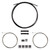 SRAM Stainless Steel Road and MTB Shift Cable and Housing Kit - Reinforced 4mm, Linear Strand, Black 00.7118.008.003