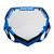 BOX Two Number Plate Large Blue and Chrome Color Fast 3D Injection Molding BX-NP16CHRLG-BL