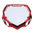 BOX Two Number Plate Large Red and Chrome Color Fast 3D Injection Molding BX-NP16CHRLG-RD