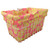 Cruiser Candy Hibiscus Pink/Yellow Bicycle Basket Liner and Tote BL-PNLYLW