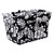 Cruiser Candy Style Bicycle Basket Liner Tote and Storage BL-BKWHT