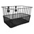 Sunlite Steel Deep Wire Mesh Bike Basket - Black, 14x9x9 Inches 90311