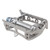 MKS Sylvan Road Alloy Platform Pedals CroMoly Spindle and Toe Clip Compatibility SYLVAN ROAD Silver